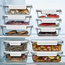 6 Piezas de Recipientes para Refrigerador 850ml/1400ml, ¡Ideales para Cocina y Conservación de Alimentos al Aire Libre! Diseño Apilable y Antiderrames, Seguros para Microondas