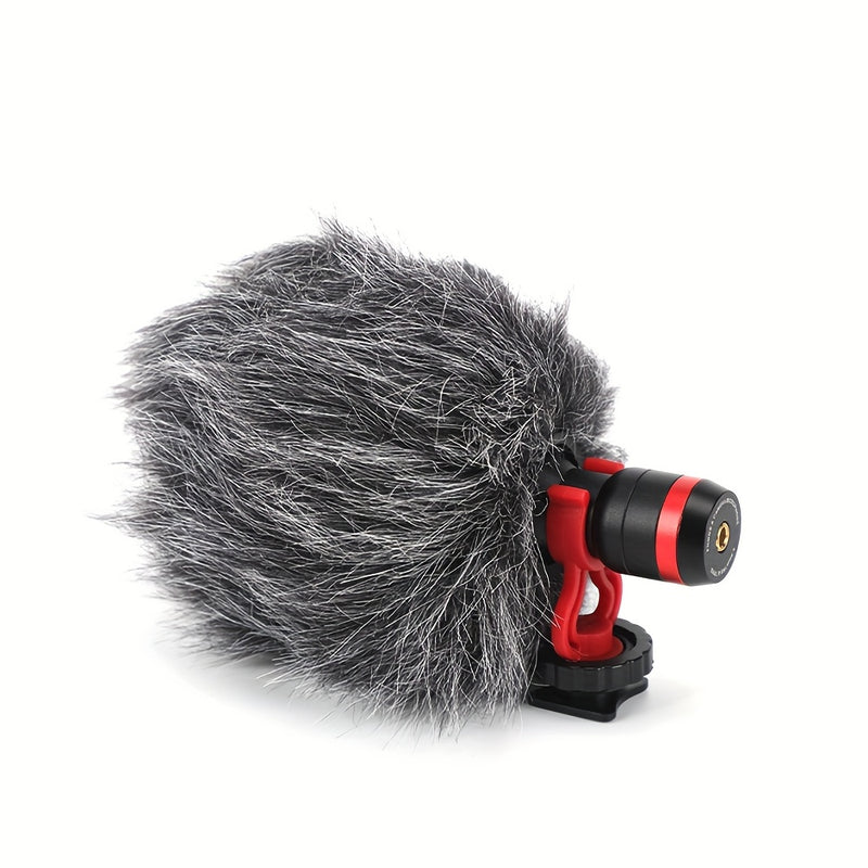 Parasol Esponjoso para Micrófono de Cámara, Filtro Pop para Micrófono de Video, Protector de Viento para Grabación, Podcast, Streaming, Esenciales para Streaming | Parasol de Peluche | Construcción Duradera, Protector de Pantalla de Viento