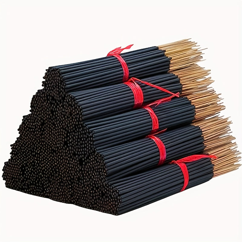 101 varillas de incienso de bambú con aroma a cerezo natural, 22.0 cm, tiempo de combustión de 45-50 min, fragancia para yoga, meditación, hogar y oficina - Ideal para Navidad, Halloween, Pascua y Hanukkah - Sin plumas, incienso para el hogar