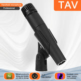 [Micrófono TAVOSOP SM57] Micrófono dinámico con cable TAVOSOP SM57, en forma de corazón de metal, con cable XLR, para cantantes, karaoke, DJ, batería y percusión, alimentado por USB, voltaje de operación ≤36V, conexión Plug-in Power, micrófono para voz e