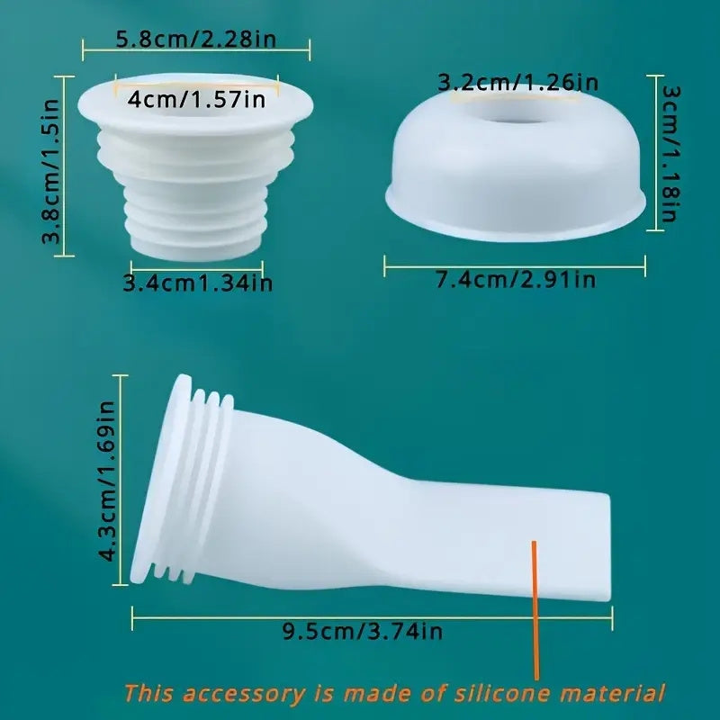 Tapa de drenaje de silicona para lavadoras, a prueba de insectos y olores, ajustable para tuberías de PVC de 40-50 mm, ideal para protección contra desbordes en cocina y baño