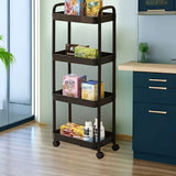 Estantería Subescritorio, Estante Multifuncional con Ruedas, Carrito de Cocina Rodante, Organizador para Bajo Mesa, Compatible con Contenedores de Especias, Unidad de Almacenamiento para Baño, Dormitorio, Comedor y Oficina, 4 Tamaños Disponibles