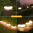 (1pc/Caja) Luz de columna solar IP44 para exterior Luz de jardín Luz de villa de barandilla de cerca Luz de columna nueva