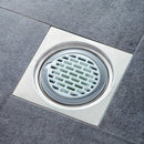 Válvula de drenaje para ducha y bañera, diseño en rejilla, plástico blanco, antiolores, impermeable, fácil de limpiar, ajuste seguro, a prueba de insectos | Accesorio elegante para baño | Material fácil de limpiar