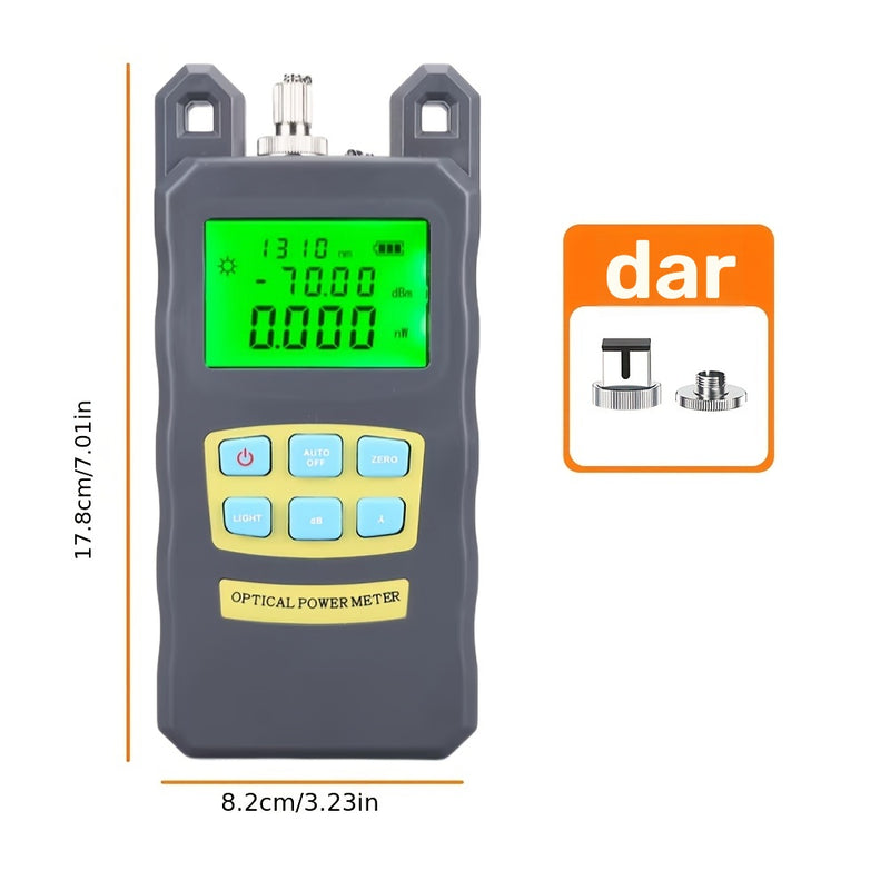 1pc Medidor de potencia óptica DXP-20B medidor de atenuación óptica OPM probador de atenuación de fibra -70+10dbm FC/SC/S