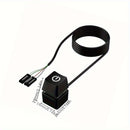 LDPCSJ Cable de Extensión Azul LED 1.8m para Encendido/Apagado de Placa Base PC, Interruptor Externo para Escritorio en Casa u Oficina