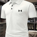 Camiseta cómoda para hombre con estampado doble C reverso, transpirable, casual