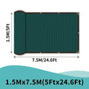 1 pieza, Pantalla de Privacidad para Jardín, Cubierta de Sombra Resistente para Vallas, Adecuada para Paredes, Patio y Jardín, Incluye Cintas Adhesivas (152.4 cm × 15.24 metros, Verde Oscuro)