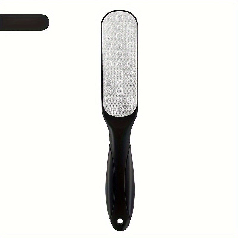 Limpiador de Pies de Acero Inoxidable 304 Premium - Removedor de Callos y Raspador de Piel Muerta de Doble Cara, Herramienta de Pedicura Profesional con Mango Ergonómico, Operación Manual para Pies Suaves