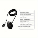 LDPCSJ Cable de Extensión Azul LED 1.8m para Encendido/Apagado de Placa Base PC, Interruptor Externo para Escritorio en Casa u Oficina