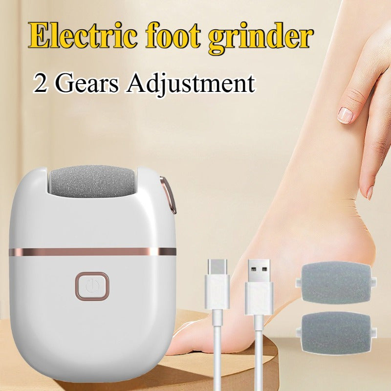 Rasuradora eléctrica para pies con 3 cabezas para eliminar la luz muerta, el cuidado y la belleza de los pies - Ideal para adultos, uso en viajes domésticos, regalo perfecto para cumpleaños o Navidad, herramienta de cuidado de pies | Rasuradora moderna p