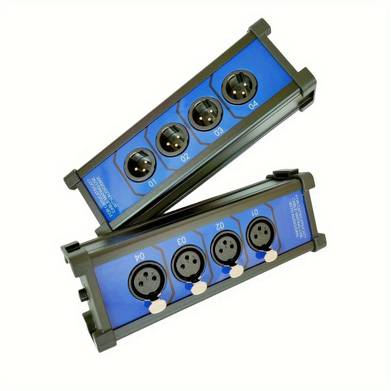 Cable de Desglose XLR a RJ45 de 4 Canales - Extensor Ethernet Cat 5/6 para Escenario, Sonido y Iluminación | Calidad de Audio Profesional con Bajo Ruido y Alta Flexibilidad