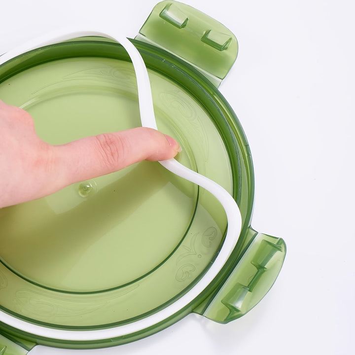 Juego de 4 Contenedores Transparentes para Alimentos de PP con Tapas Herméticas - Apilables, Reutilizables, Seguros para Lavavajillas y Microondas, para Granos, Carne, Frutas, Verduras - Organización de Cocina que Ahorra Espacio