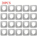 20pcs Cubiertas Desechables de Aluminio para Estufas de Fácil Limpieza - Ajustables a Estufas de Gas y Eléctricas, Mantienen la Cocina Impecable