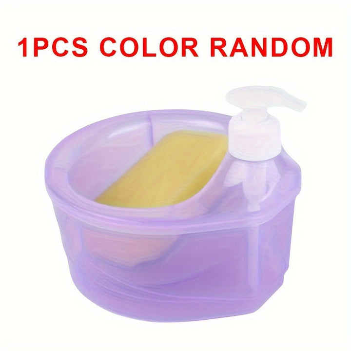 Dispensador de jabón plástico sin ftalatos, bomba para loción, soporte independiente para jabón de manos y platos, uso en cocina sin electricidad, 1 unidad