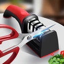Afila cuchillos profesional grado 3/4 - piedra de afilar de acero tungsteno y cerámica diamantada, ideal para chefs, esencial para familias, regalo perfecto para el Día del Padre y la Madre