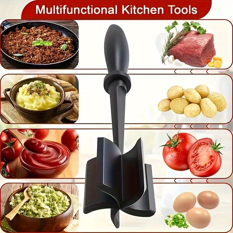 1pc ABERZEY Picadora de Carne de Plástico Resistente al Calor - Trituradora Manual de Carne para Hamburguesas, Molinillo de Carne para Hacer Hamburguesas, Pavo y Más - No Necesita Electricidad