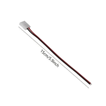 10 Piezas Conector de Tira LED, Cable de Conexión Rápida de 8 mm para Conectores de Tira LED de 2 Pines sin Soldar