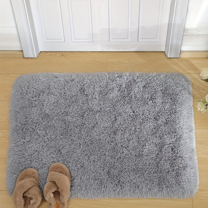 Alfombra peluda suave y acogedora: ideal para dormitorio, sala de estar o cualquier espacio interior - 60 cm x 40 cm