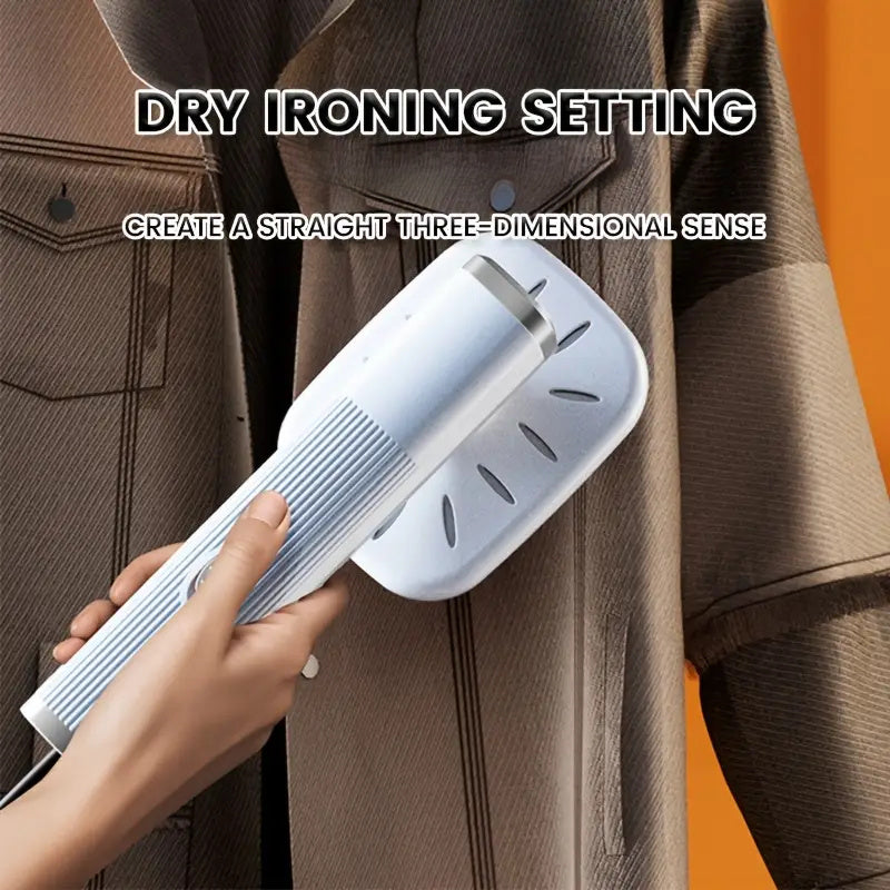 Plancha Portátil de Mano - Eliminación de Arrugas 3D con USB, Temperatura Ajustable y Temporizador, Diseño Compacto para Viajes y Hogar, Herramienta Moderna para Ropa y Telas, Mango Resistente, Ideal para Cuidado de Prendas