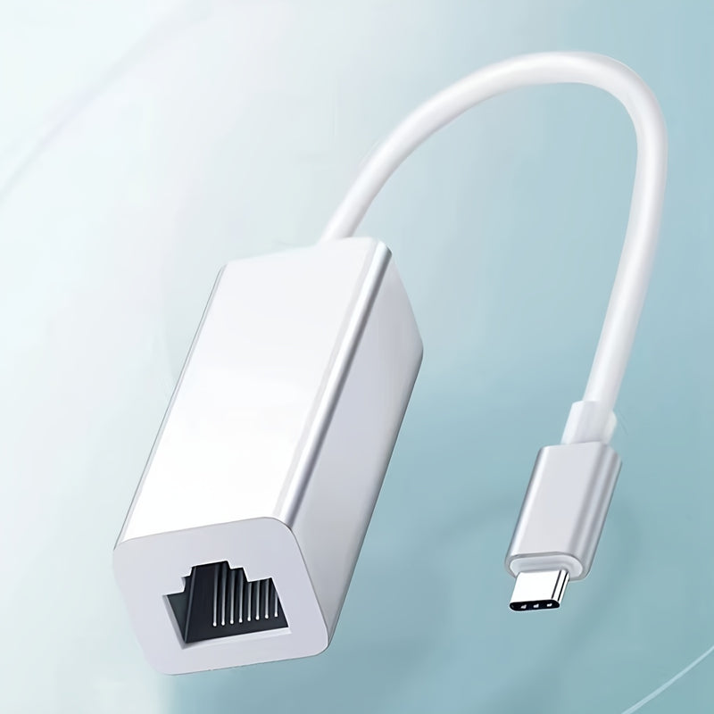 Adaptador De Red LAN Ethernet RJ45 A USB C De 10/100Mbps Compatible Con OS WIN, Para MacBook Pro/Air, IPad Pro, Dell XPS, Surface Laptop Y Mac Con USB C.