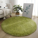 1pc Alfombra Redonda de Peluche - Ultra Suave y Gruesa 100% Poliéster con Base Antideslizante de Goma, Solo Lavado a Mano, Varios Tamaños y Colores para Sala de Estar