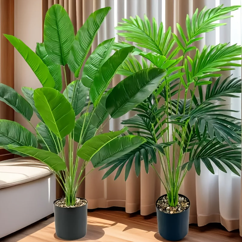 Dos Árboles Artificiales en Colores Atractivos, Plantas Artificiales Resistentes a los Rayos UV Adecuadas para Decoraciones de Primavera / Verano y Día de San Valentín, Hogar, Jardín, Patio y Porche Deco Jardín de Balcón - Plástico, Sin Contenedores