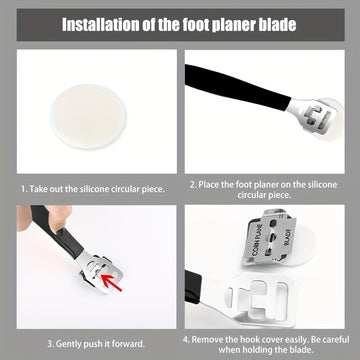Juego de Cuidado del Pie de 8 piezas, Perfecto para Eliminar Piel Muerta y Herramienta Profesional de Pedicura, Dispositivo de Exfoliación Manual - Herramientas Seguras y Eficientes para el Cuidado del Pie Ideales para Uso en Casa