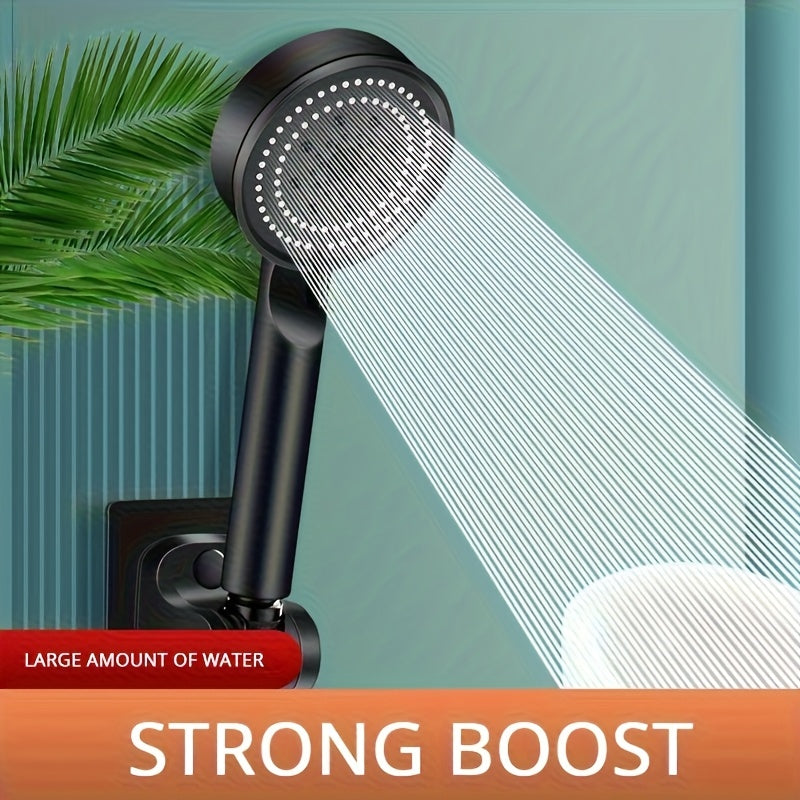 Cabezal de ducha portátil de 5 modos de alta presión, plástico PPSU, ajustable a 5 velocidades, potente filtración de agua, accesorio de baño multiexperiencia
