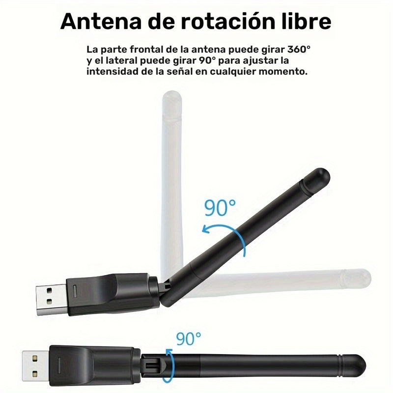 [Amplificador WiFi Mejora tu Señal] Modelo Nuevo 2024 Momotor Amplificador de Señal WiFi - Alimentado por USB, Mejora tu WIFI para Hogar, Oficina, Centros Comerciales y Cafés, Banda de 2.4GHz