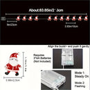 IPC 20LED Silla de Papá Luces de Cadena para Decoración de Árbol de Navidad en Casa, un Regalo Ideal para Navidad y Año Nuevo. Luces de Cadena de Campana de Papá Noel, Luces Colgantes de Alambre de Cobre, Perfectas para Iluminación de Ambiente de Navidad