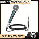 Micrófono vocal dinámico profesional con cable BOMGE, verde oscuro, Beta 58 BMG 58A, de mano, interruptor de encendido/apagado, cable XLR, con alimentación enchufable, para canto en el escenario, karaoke, juegos, videoconferencia, transmisión, estudio, D