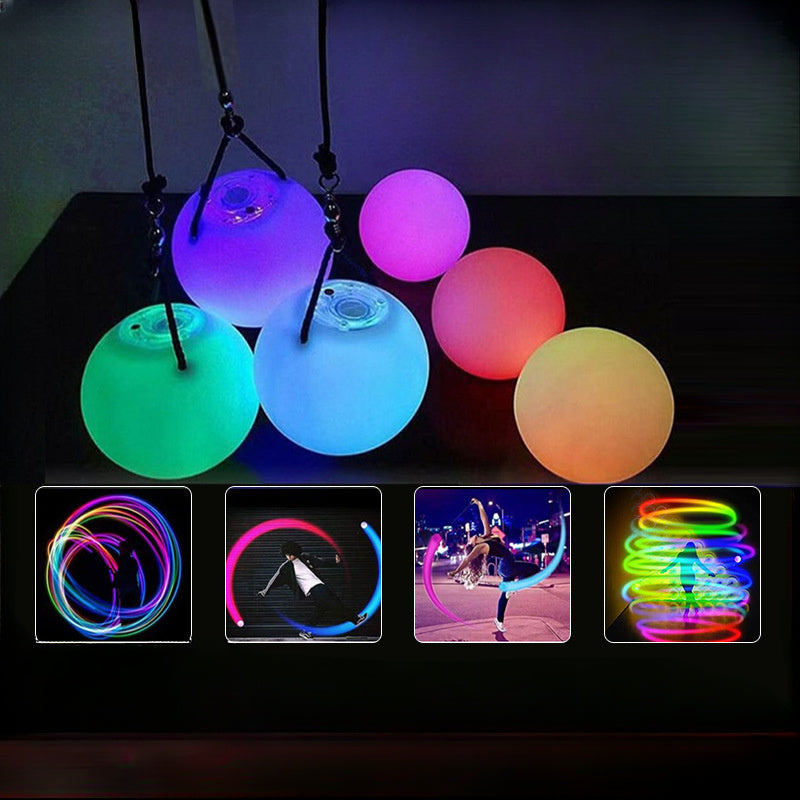 1pc Bola Luminosa LED con Cubierta Desmontable, Alimentada por Batería (≤ 36V), No Recargable, Emisión de Luz Azul Giratoria, Ideal para Principiantes y Profesionales, Perfecta para Fiestas y Celebraciones Festivas