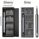 Juego de destornilladores de precisión 25 en 1, herramienta multifuncional para desarmar teléfonos móviles y tabletas, material plástico duradero, no requiere carga, incluye múltiples puntas