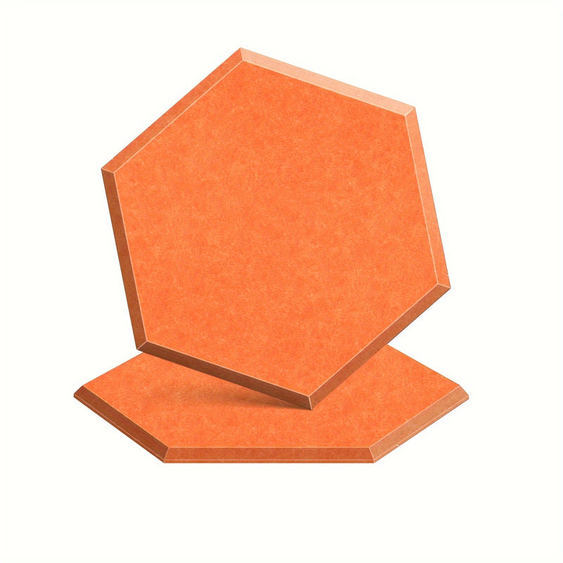 24 paneles acústicos de alta densidad, material hexagonal de insonorización de espuma de 38,1 cm, reducción y absorción de ruido, para accesorios de equipos de grabación, disponibles en blanco, negro, azul y naranja.