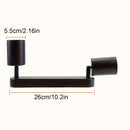1 foco ajustable para techo, lámpara de techo retro, ideal para salas, dormitorios, isla de cocina, pasillo, compatible con focos GU10 (focos no incluidos), lámpara de techo industrial, montaje semiempotrado, fácil de instalar