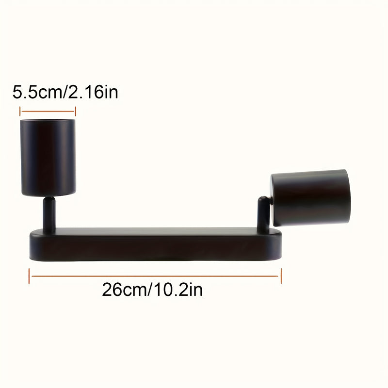 1 foco ajustable para techo, lámpara de techo retro, ideal para salas, dormitorios, isla de cocina, pasillo, compatible con focos GU10 (focos no incluidos), lámpara de techo industrial, montaje semiempotrado, fácil de instalar