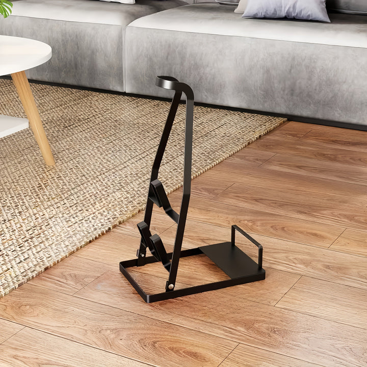 Soporte para aspiradora de metal - Estante de almacenamiento portátil para aspiradoras de palo, estante organizador que ahorra espacio con diseño abierto, ideal para uso en el hogar y la oficina, accesorio para aspiradora.