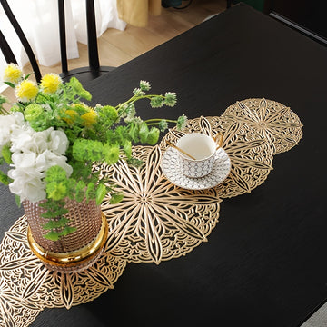 1 Mantel Individual De PVC, Camino De Mesa, Mantel Largo, Mantel Individual Con Aislamiento Térmico, Mantel Individual Decorativo, Para Camino De Mesa De Café, Granja, Cocina, Mesa De Comedor, Vacaciones, Fiestas, Decoración De Cenas