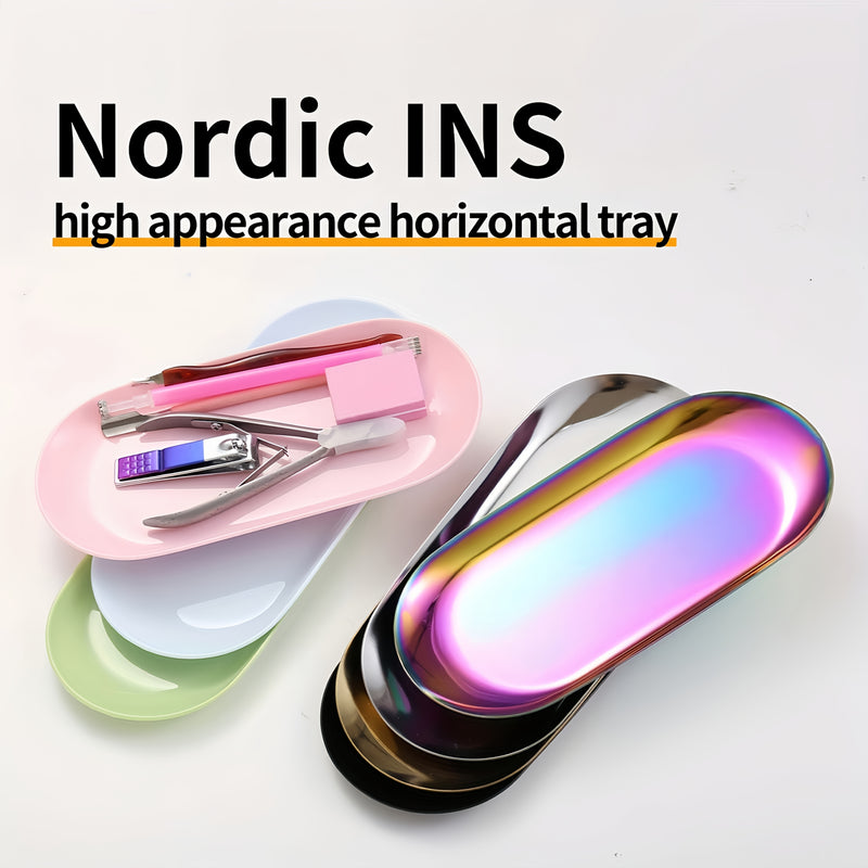 Bandolera de esterilización para salón de uñas de acero inoxidable y plástico - Soporte para pulverizador de alcohol directo, adecuado para herramientas de uñas, organizador de higiene portátil, uso en hogar y salón, diseño simple, compacto y portátil, f