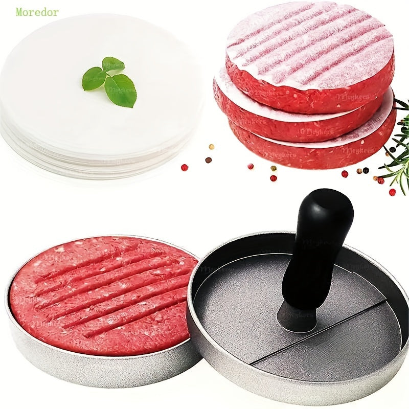 Hoja de Papel para Hornear Antiadherente Redonda de 12.5 cm Blanco 100 piezas Círculos Papel para Hamburguesas (4.72'') para Separar Hamburguesas, Galletas y Otros Alimentos Durante el Almacenamiento y Congelación, Utensilios de Cocina, Suministros de Co