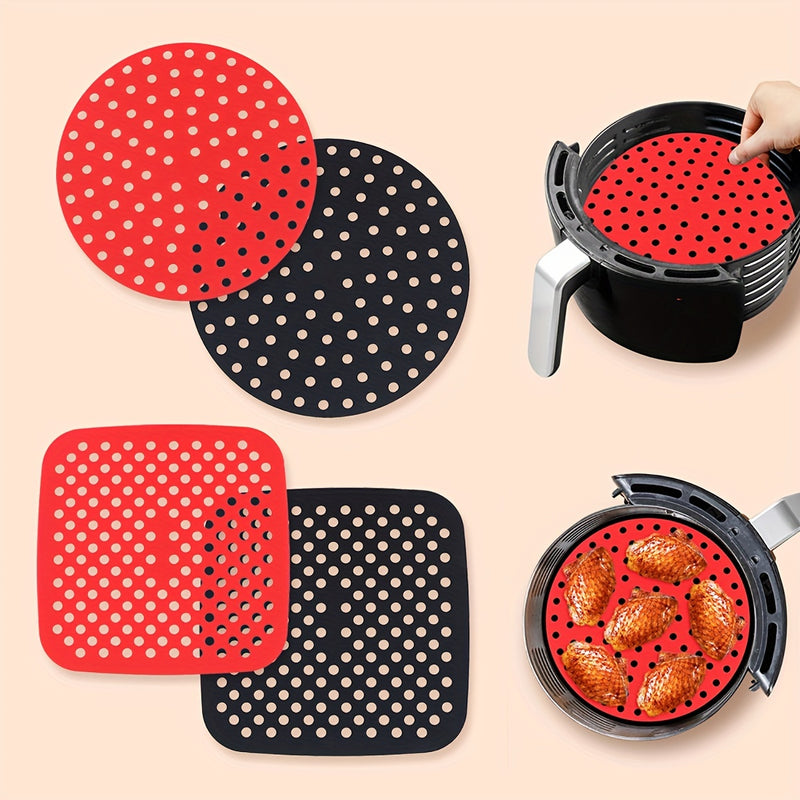1pc Revestimiento de Silicona Antiadherente Libre de BPA para Freidora de Aire - Accesorio Reutilizable y Fácil de Limpiar para Cocinar de Forma Saludable