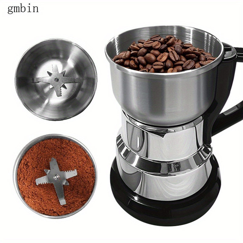 Moledora Eléctrica EANE - Molino de Acero Inoxidable Resistente con Motor de 12500 RPM para Molienda Rápida de Café, Granos y Especias - Compatible con Enchufe US 110V, Ideal para Baristas, Panaderías y Cocinas Domésticas, Diseño Duradero, Operación a Al
