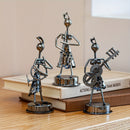 Conjunto de 8 Piezas de Hierro Musical Creativo para Hombres, Banda y Decoraciones del Hogar