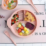 Juego de Cena para el Hogar de 4 Piezas, Estilo Europeo, Conjunto de Vajilla con Plato, Tazón, Cuchara y Tenedor