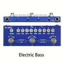 Pedal de efectos para guitarra M-VAPE Cube Baby BASS, multiefectos - con IR, 8 modelos de amplificador, delay, reverb, chorus, fase, carga USB, batería recargable de polímero, formato de señal analógica, construcción metálica, procesador de efectos para