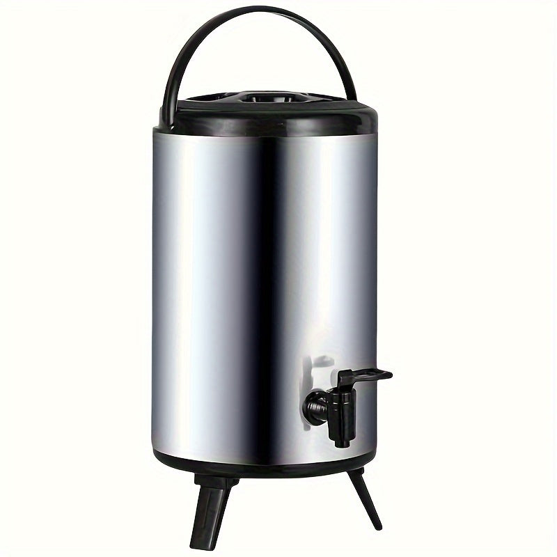 2.64 Galones (10L) Dispensador de Bebidas Aislado - Multiusos para Picnics, Fiestas y Camping, Gran Capacidad Plegable con Asa, Antifugas y Libre de BPA