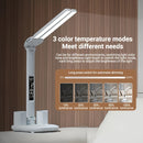 Soporte de bolígrafo de 3 en 1 con doble cabeza, lámpara USB, lámpara de escritorio, luz nocturna, luz de lectura para estudios, luz ambiental decorativa, uso con enchufe USB, control táctil de tres tonos, control de reloj con botón, adecuado para escrit