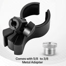 1/2 piezas, clip de micrófono grande, soporte ajustable para micrófonos con un diámetro exterior de 1,26" desde 2,3", con adaptador de tornillo macho de 5/8" a tornillo hembra de 3/8"