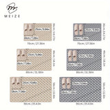 Alfombra de Ducha Antideslizante Meize con Ventosas Fuertes - Drenaje Rápido, Círculos de Masaje, Ideal para Duchas, Hoteles y Bañeras - Gris Oscuro/Khaki, Alfombras de Ducha para el Interior de la Ducha